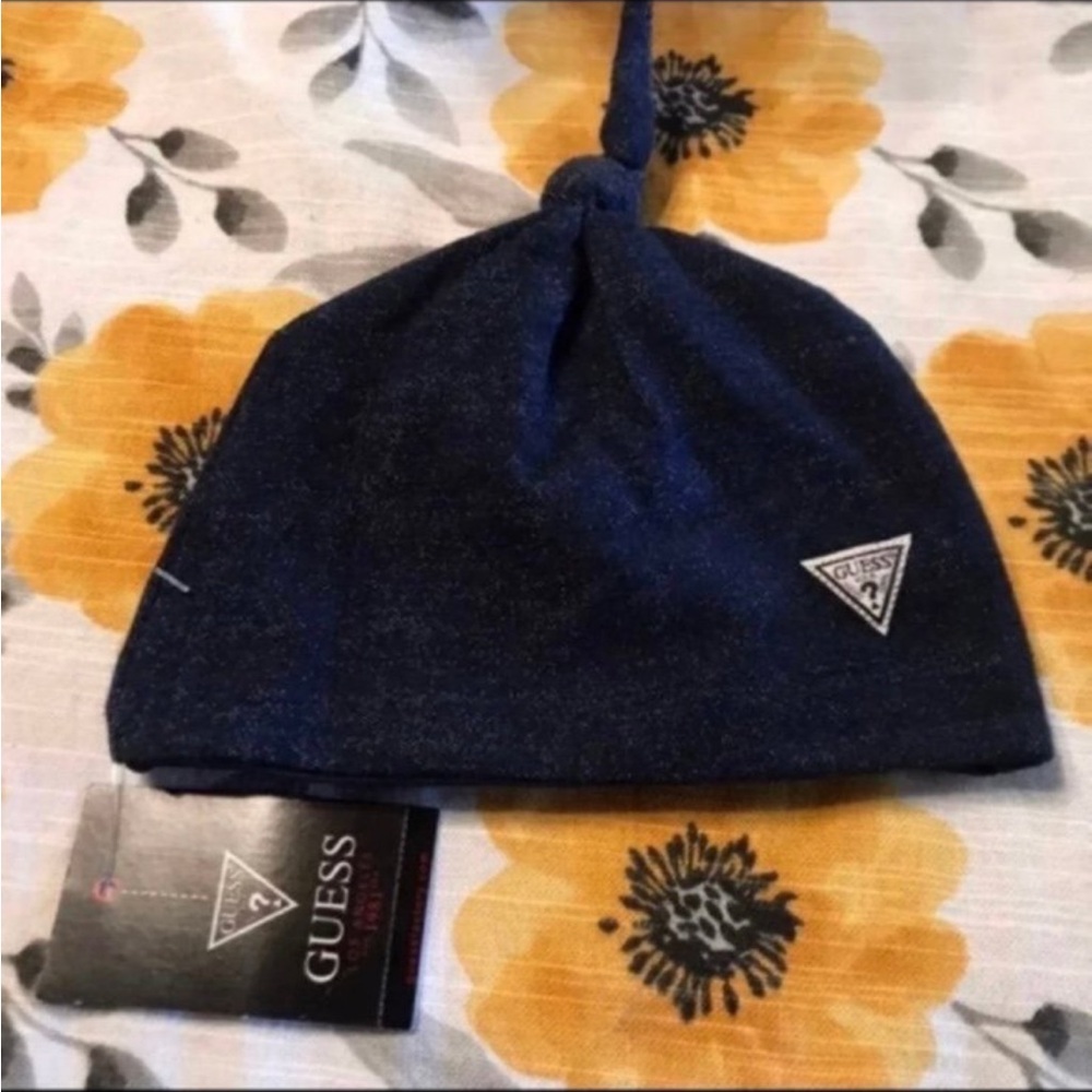 NWT Guess Dark Blue Baby Beanie